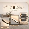 CANEOE Modern Led Wall Light, 39inch Black Indoor Led Wall