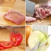kierain 3PCS Assistant Slicers Stainless Steel Vegetable Rack Slicers Meat