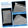 jojofuny 5Pcs Zipper Binder Pouches Transparent Document Storage Bags for