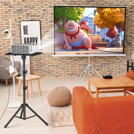 Facilife Projector Stand Tripod - Laptop Tripod Projector Stand Adjustable Height 22 to 47 Inch, Projector Tripod Stand, Tripod for Porjector, Projector Stand for Outdoor Movies