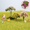 20pcs Model Trees Miniature Landscape Trees Scenery for Train Railroad