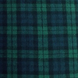 Cotton Flannel Fabric - 60" Inches Wide - 100% Cotton Flannel Fabric for Blanket, PJ, Shirt, Cloth Flannel Craft Fabric - Blue & Green 1 Yard