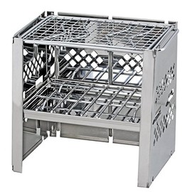 Captain Stag, UG-43, Barbecue Cooking Stove, Open Air Fire, 2-in-1, Collapsible, Smart Grill, B6 Type, with Bag