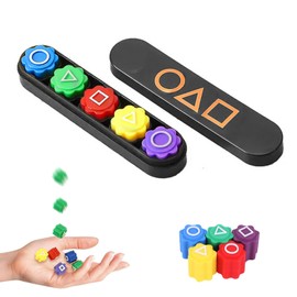 TIANHOO Gonggi Korean Game, 5 Pieces Stone Catching Game, Gonggi Korean Traditional Game, Gonggi Jack Stone for All Ages Hand-Eye Coordination Training Toy