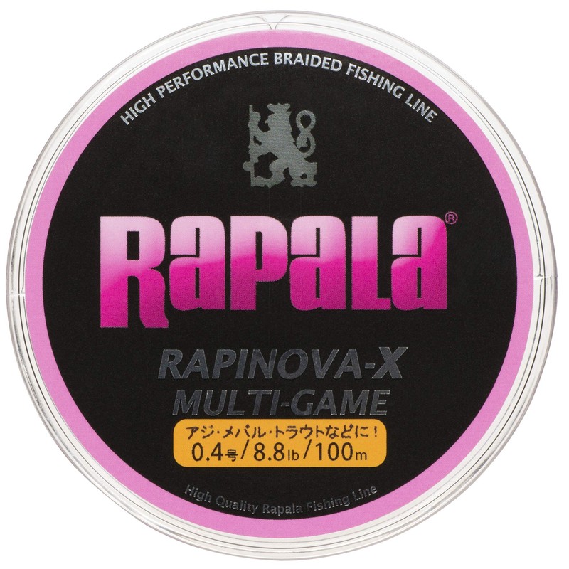 Rapala RLX100M04PK PE Line Rapinova X Multi Game, 328.4 yd