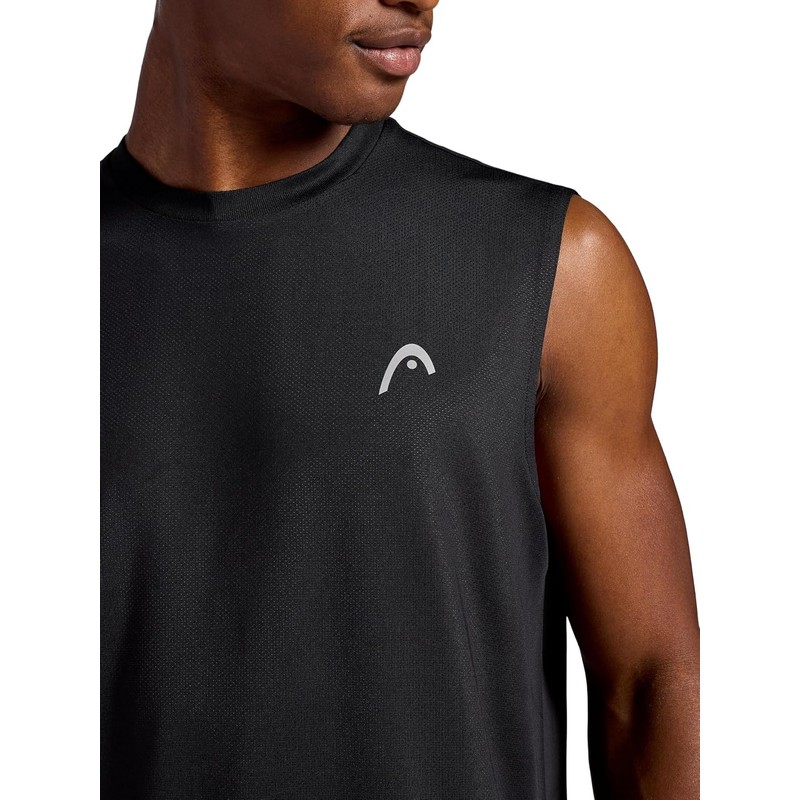 Head Zephyr - Playera sin Mangas de Malla para Hombre,