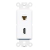 RiteAV Cat6 HDMI Wall Plate Insert White
