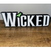Wicked Logo 3D sign Self Standing Display Wall Shelf Art