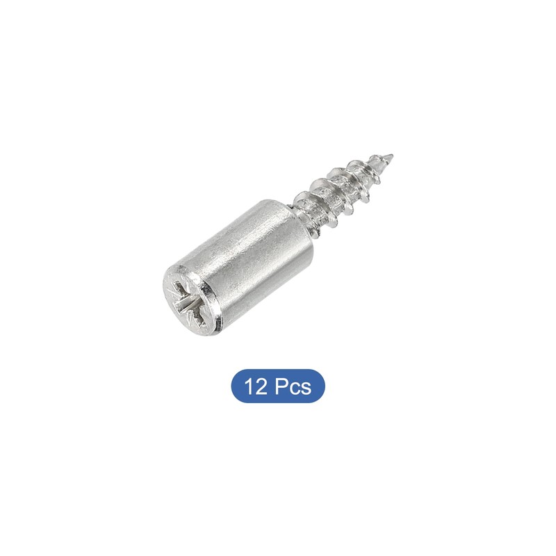 QUARKZMAN Shelf Support Pins, 12 Pieces Shelf Pins, Self Tapping