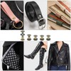 MABAHON 50 Set Leather Rivets Chicago Button Binding Screws Metal