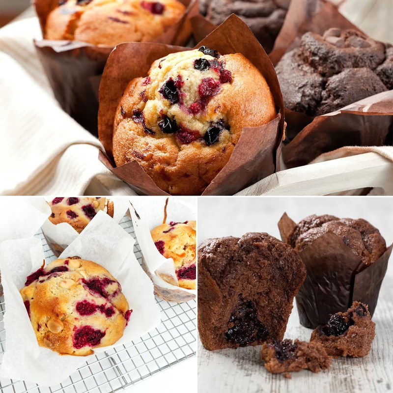 200 pezzi di pirottini di carta per muffin Tulipani