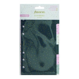 Filofax Organizer Accessory, Personal Size, Confetti Collection, Dividers with Tabs, Set of Six (B132703)