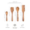 Darido Olive Wood Cooking Utensils Set of 3 with Extra