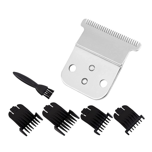 Replacement T-Blade Set for Andis D7/D8 Steel Blade, Compatible with Andis Slimline Pro Li D7/D8 Hair Clipper Trimmer (Silver)