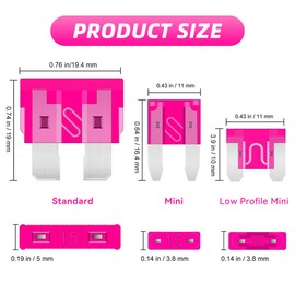 Couslcd 306PCS Car Fuse Assortment Kit, Mixed Vehicle Blade Fuses, Standard & Mini & Low Profile Mini Fuse-2A 5A 7.5A 10A 15A 20A 25A 30A 35A, Car Replacement Accessories for Most Vehicle