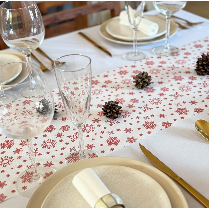 NATUARTE, Christmas Table Runner, Non Woven Fabric Roll of 25