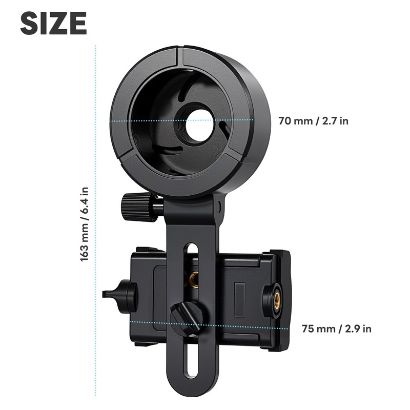 Spotting Scope Phone Adapter, Universal Telescope Phone Mount Working with