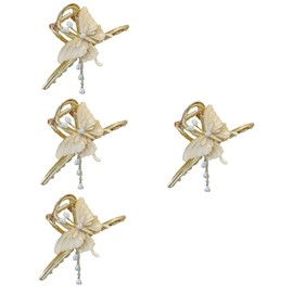 Beavorty 4pcs Butterfly Hair Clip Tassel Elegant Decorative Hair Accessories for Women Lightweight Sturdy Design for Everyday Use and Special Occasions