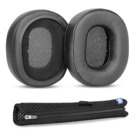 TaiZiChangQin Replacement Ear Pads Compatible with Pioneer SE-MS9BN SE-MS7BT SE-MS5T Headphones Protein Leather Cushion Memory Foam Black