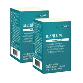 Nutricore Boswellia 1,100mg x 30 tablets x 2 boxes, 2 months supply / 뉴트리코어 보스웰리아 1,100mg x 30정 x 2박스 2개월분