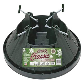 Good Tidings Cinco C-148 Classic Tree Stand For Up To 10' Trees, Medium, Green