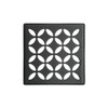 Schluter Kerdi-Drain Floral Shower Grate Kit with Integrated Bonding Flange