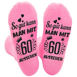 Kisvic Birthday Women's Socks, Funny Women's Socks, Pink, So Good Can You Look, Pink-60