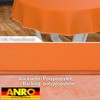 ANRO Oilcloth Tablecloth, Washable, Oilcloth, Garden Tablecloth, Outdoor, Indoor, Round,