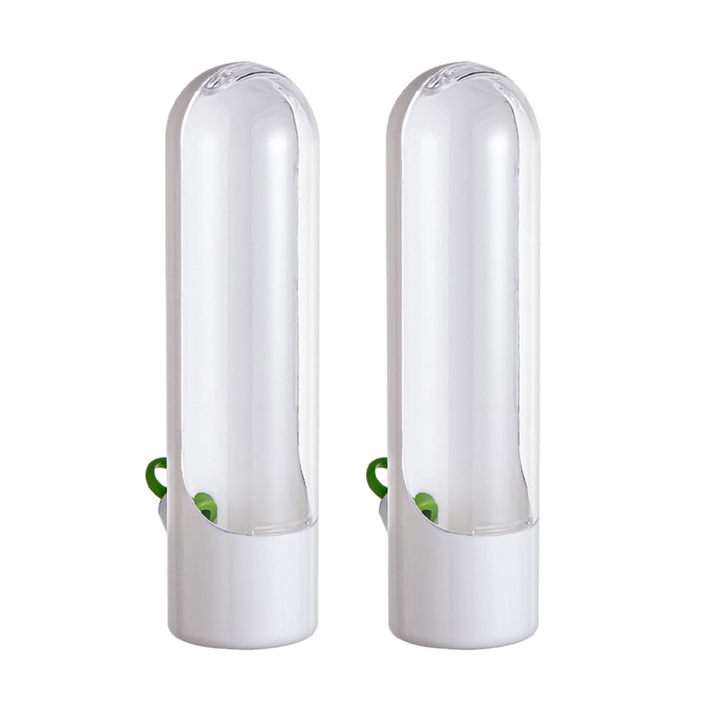 Restynic 2 Pack Herb Keeper Container for Refrigerator, Clear Storage