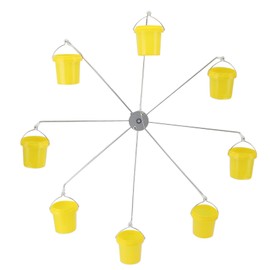 Rotating Ferris Wheel Hummingbird Feeders with 8 Buckets - Dynamic Designtop Fill Hummingbird Feeder Easy Clean Multi Ports Bird Feeder for Outdoor Garden Gift Decor