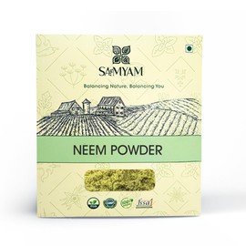 SAMYAM Neem Leaves Powder - 200g Pack | Detox, Healthy Skin, Hair Growth