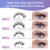 Oreola False Eyelashes Individual 80D Natural Individual Eyelash Cluster Wispy