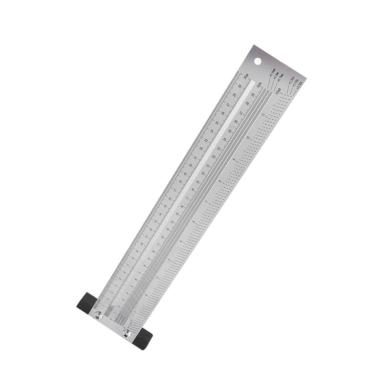 Ultra Precision Marking Ruler Stainless Steel Woodworking Scribing Ruler Gauging