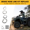 motoparty Front Brake Hose Line - for Can-Am Outlander 450