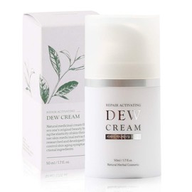 LIKE DEW Repair Activating Dew Cream 1.76oz 50g for oily skin, Daily Moisturizing, Anti-wrinkles, Anti-Aging, Rich Emollients to nourish dry skin, Improves skin's health, Day and Night Cream, Verified