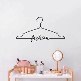 Aurabeam Vinyl Wall Art Decal - Fashion - 9" x 18" - Trendy Fun Lovely Hanger Design Quote Sticker for Bathroom Washing Room Space Laundry Dry Cleaners Boutique Beauty Saloon Storefront Decor