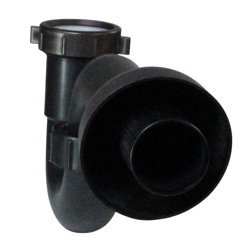 Westbrass D401-PF-12 Decorative Styrene P-Trap, Oil Rubbed Bronze