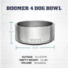 YETI Boomer 4, Stainless Steel, Non-Slip Dog Bowl, Holds 32