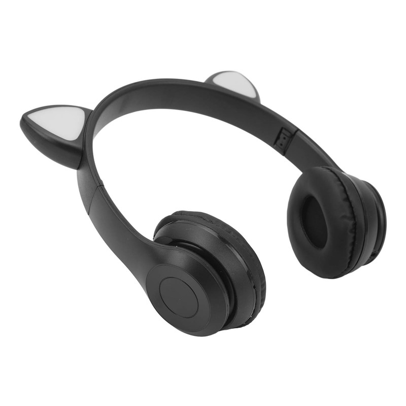 P47M Wireless Headphone Cute Cartoon Cat Ear LED Light 400mAh