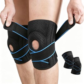 Rodilleras Ortopedicas de Compresión, 2 Piezas Rodilleras Gym, Azul