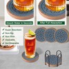 EDEGG 5 Pack Coasters for Drinks Absorbent, Coasters for Coffee