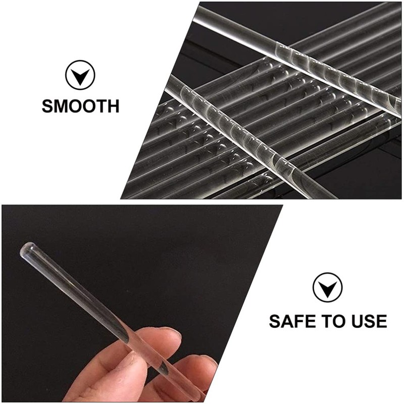 Mipcase Coffee Stir Sticks Glass Stirring Rod 20pcs: Laboratory Stirring