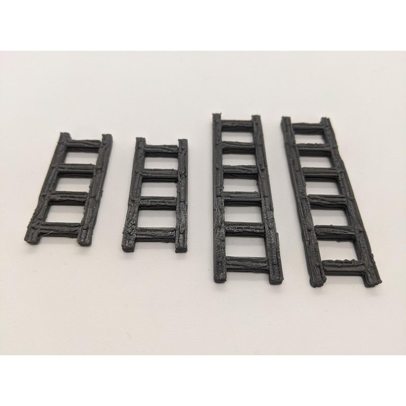 4x Ladders Pack Set | 28mm 1/56 Scale Miniature |