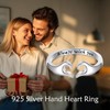 Hug Ring Sterling Silver Love Hug Adjustable Ring Hugging Always