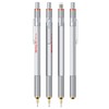 rOtring 1904448 800 Mechanical Pencil, Silver Metal Barrel, 0.7 mm,