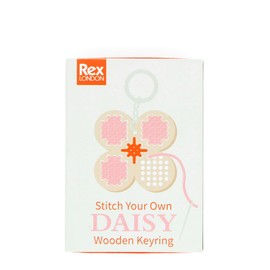 Rex London Stitch Your own Wooden Keyring - Daisy