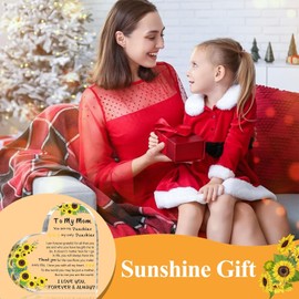 Mothers Day Mom Gifts for Mom from Daughter Son, 5.9×5.9 inch Delicate Heart Plaque, Birthday Sign Present Idea, First Mothers Day Christmas Stocking Stuffers Birthday Acrylic Gifts for Mama Stepmom