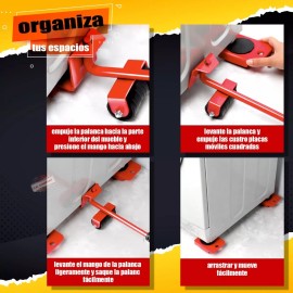 J.H. Company  Soporte Transportador De Muebles  Elevador Ruedas 10140