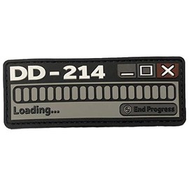 DD 214 - Progress Bar - PVC Morale Patch with Hook Backing (SWAT)