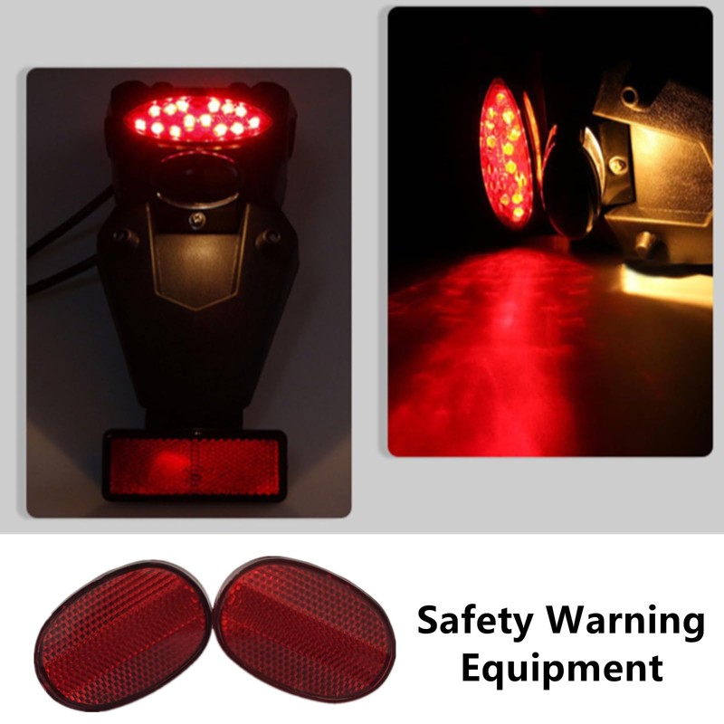 FJYXCHENXM 2 Pack Bicycle Rear Tail Warning Reflector Professional Bike